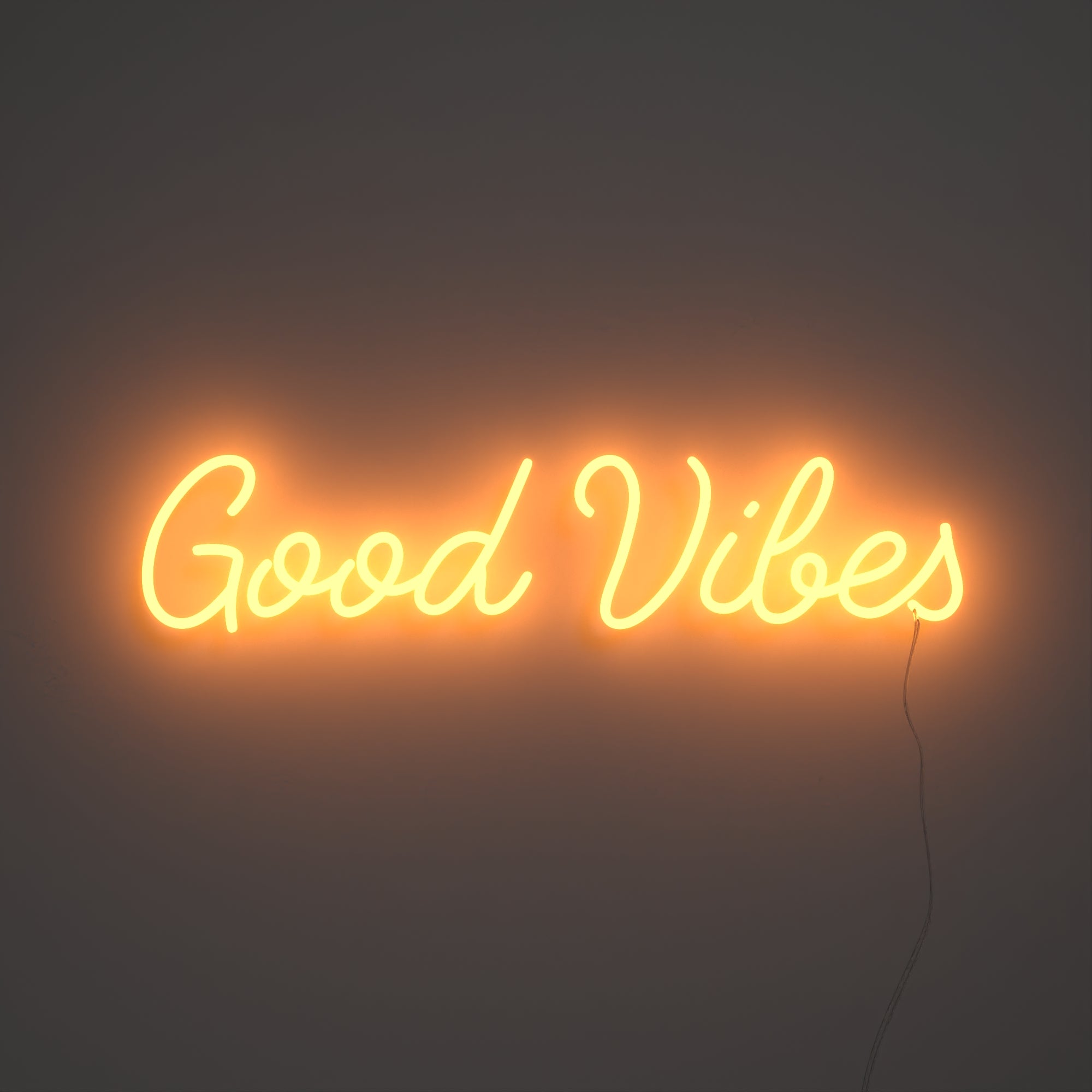 Good Vibes, Zeichen aus LED-Neon